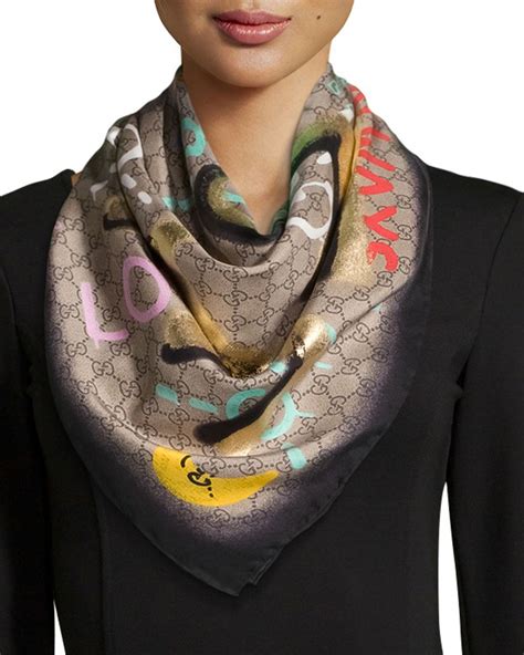 schal gucci|Gucci silk scarf sale.